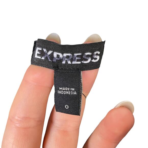 Express NWT Blue White Stripe Linen Blend Cut Out Strappy Wrap Midi Dress - Picture 11 of 12